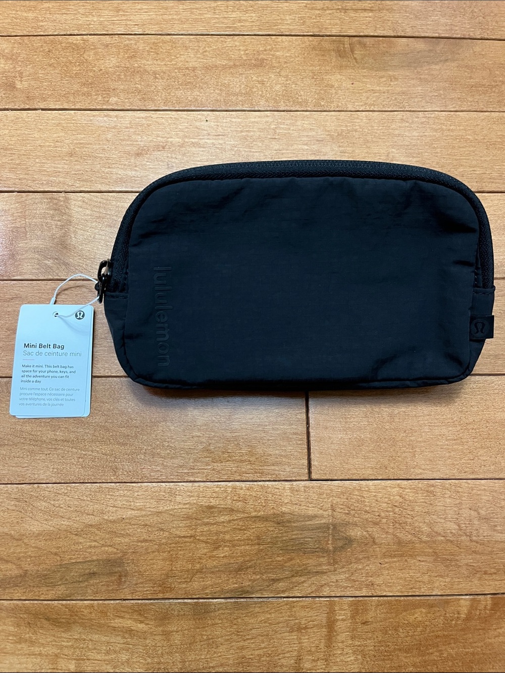 lululemon athletica Black Mini Belt Pouch